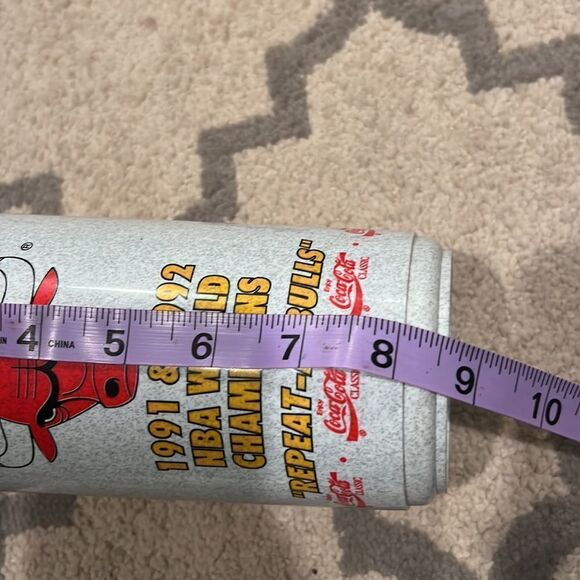 VTG Chicago Bulls Cup Champion Sip Cup 1991 & 1992 NBA World Champions no lid - Picture 7 of 8